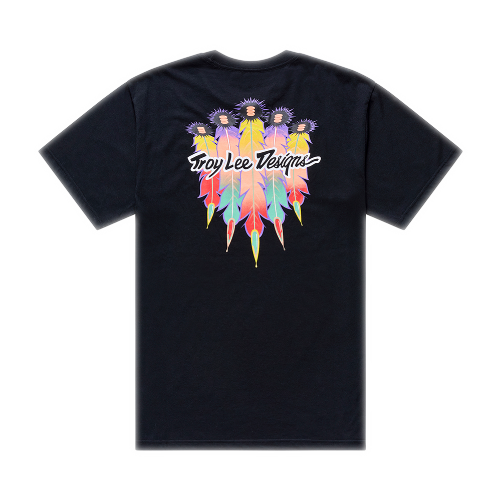FEATHER SHORT SLEEVE TEE BLACK / BLACK