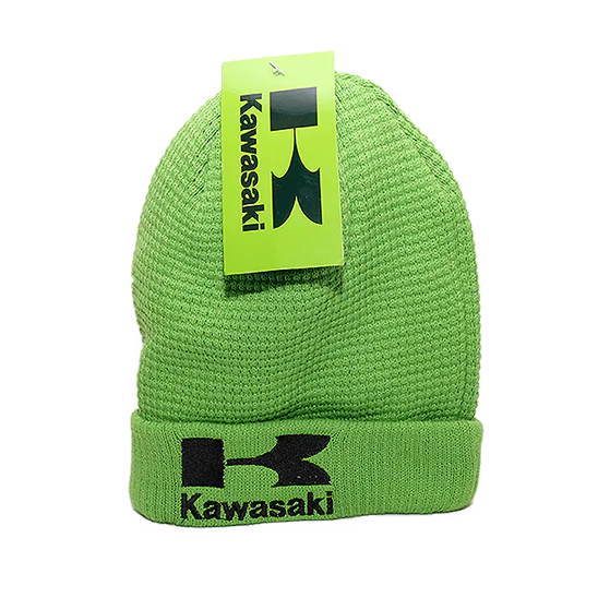 Kawasaki Stacked Logo Beanie Green