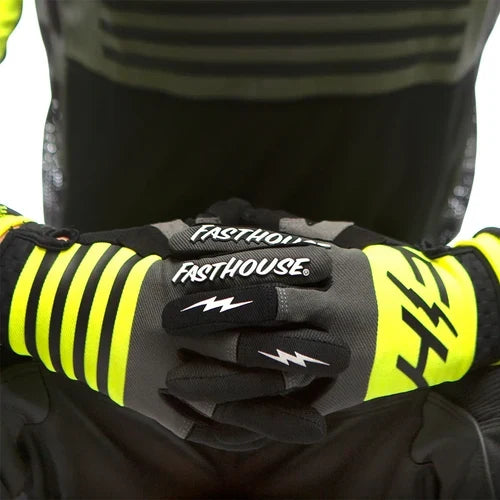 Speed Style Omega Youth Glove - High Viz/Grey