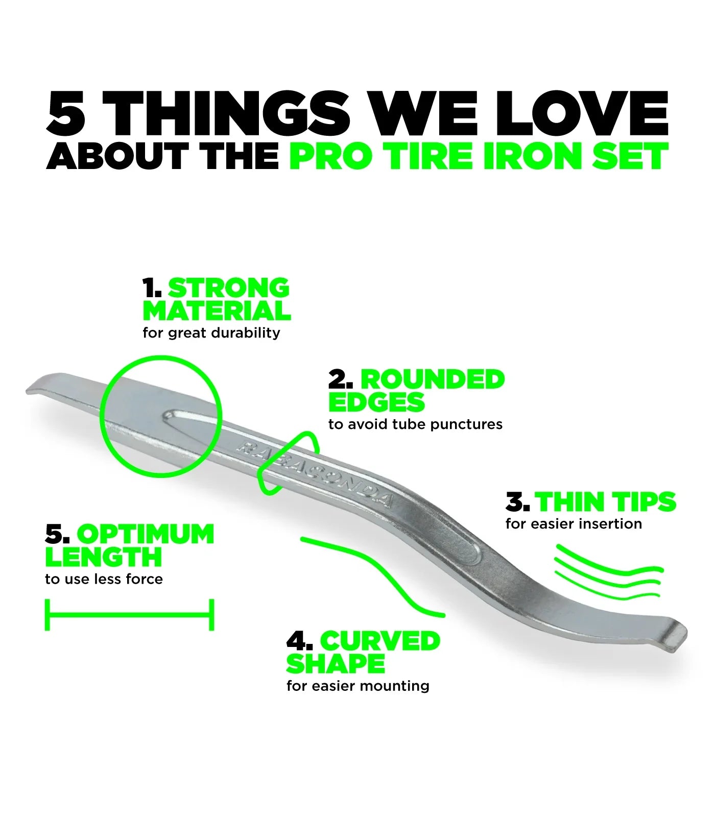Rabaconda - Pro Tyre Iron Lever Set