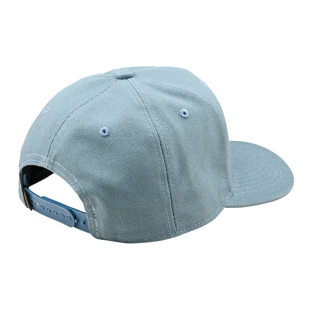 CURVED SNAPBACK HAT STAMP SMOKE BLUE