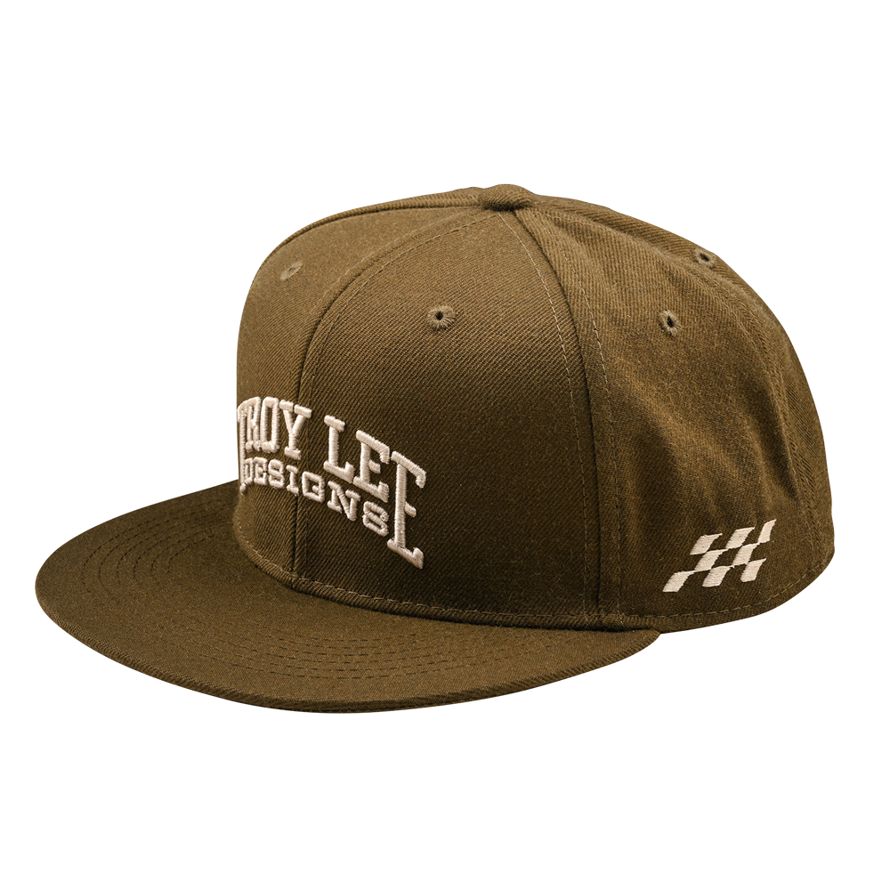 FLAT BILL SNAPBACK SCHOLAR OLIVE