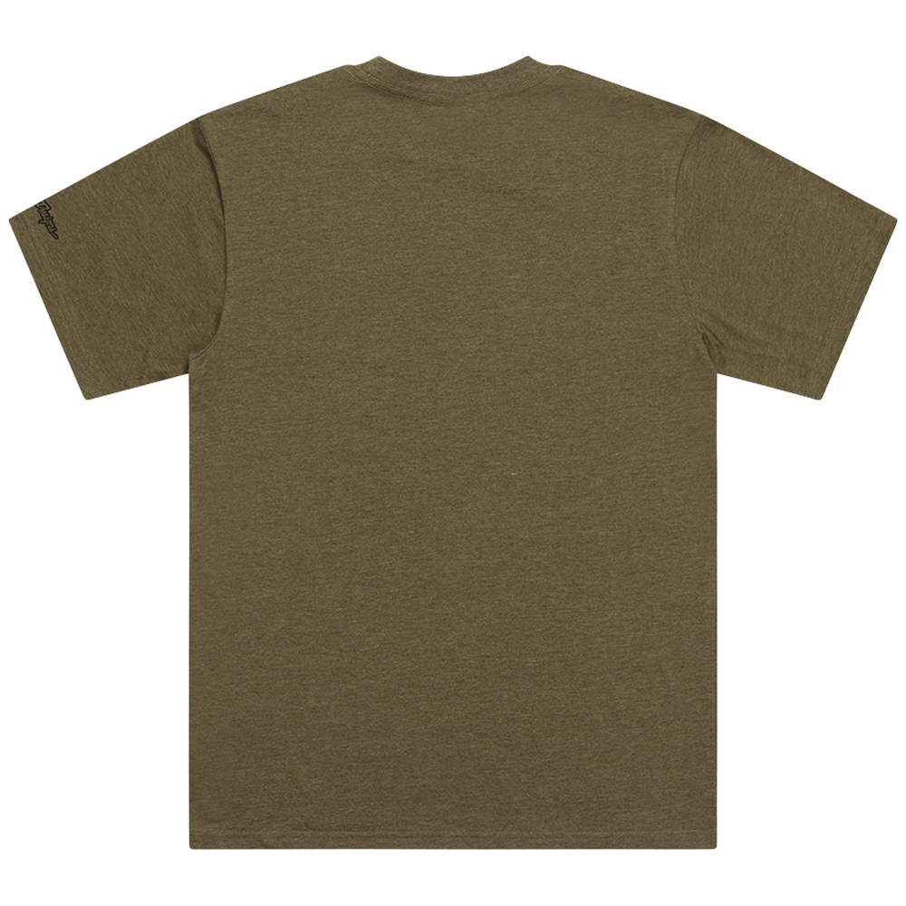 SHORT SLEEVE TEE BADGE OLIVE HEATHER