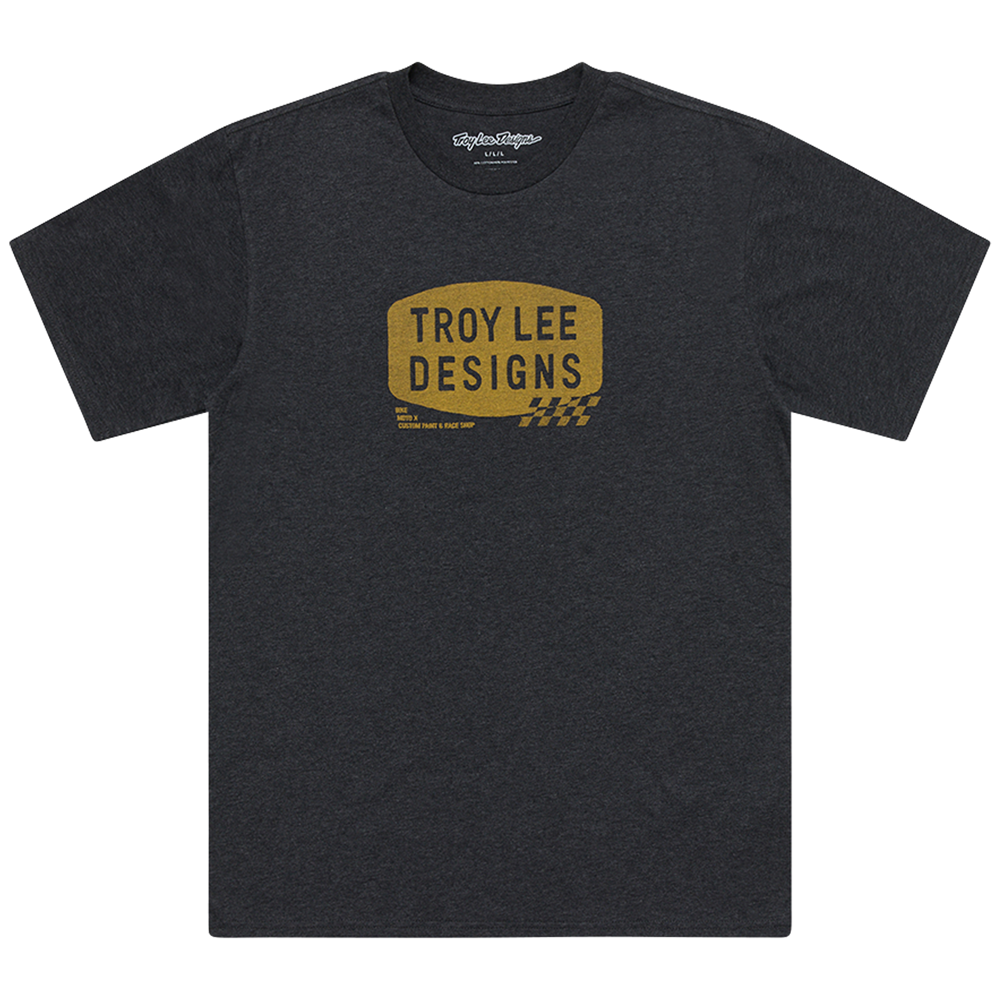 SHORT SLEEVE TEE STAMP BLACK HEATHER