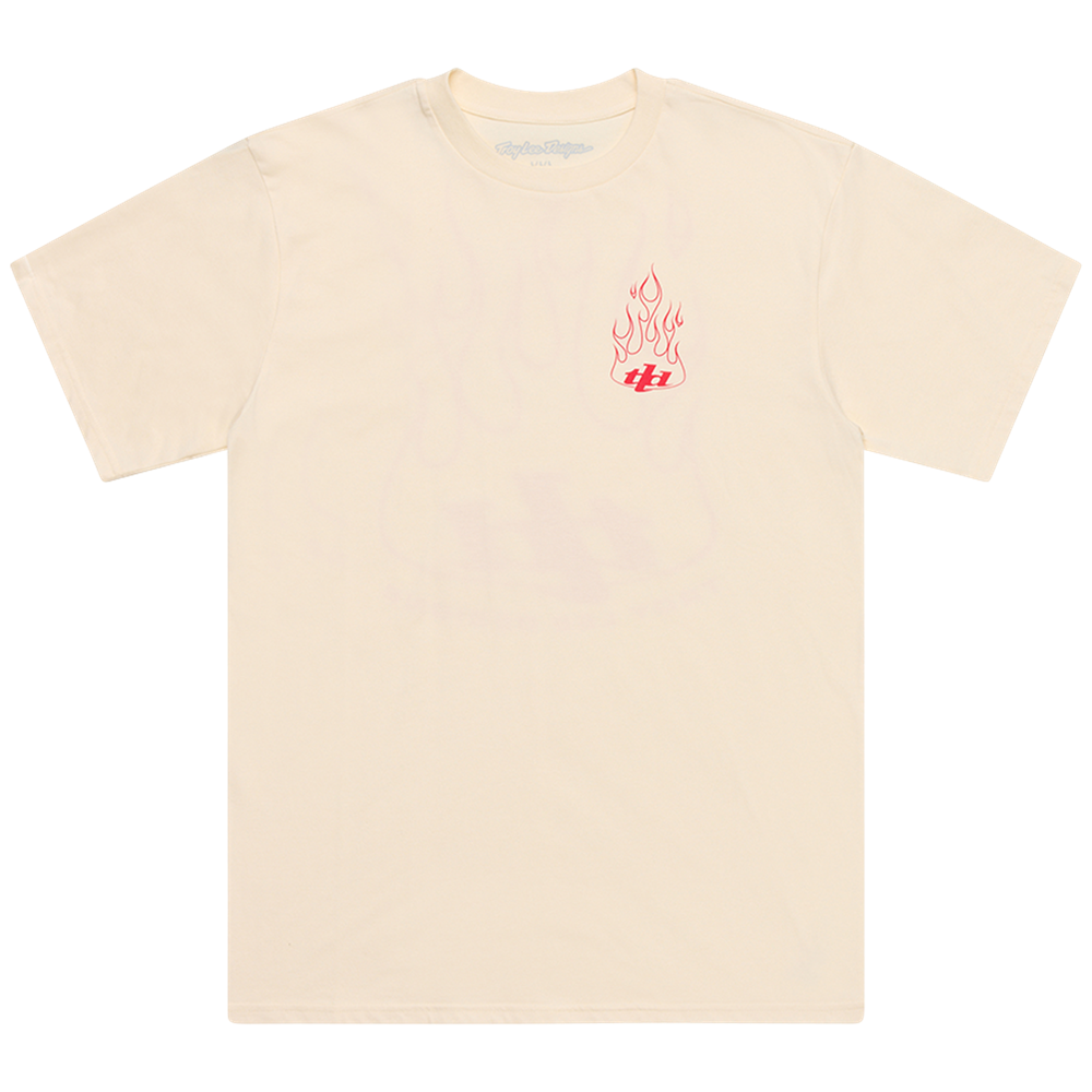 SHORT SLEEVE TEE TORCHED VINTAGE WHITE