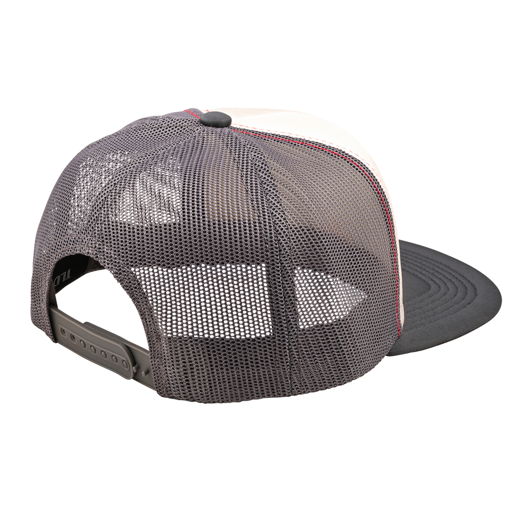 TRUCKER SNAPBACK PEACE OUT VINTAGE WHITE / CARBON