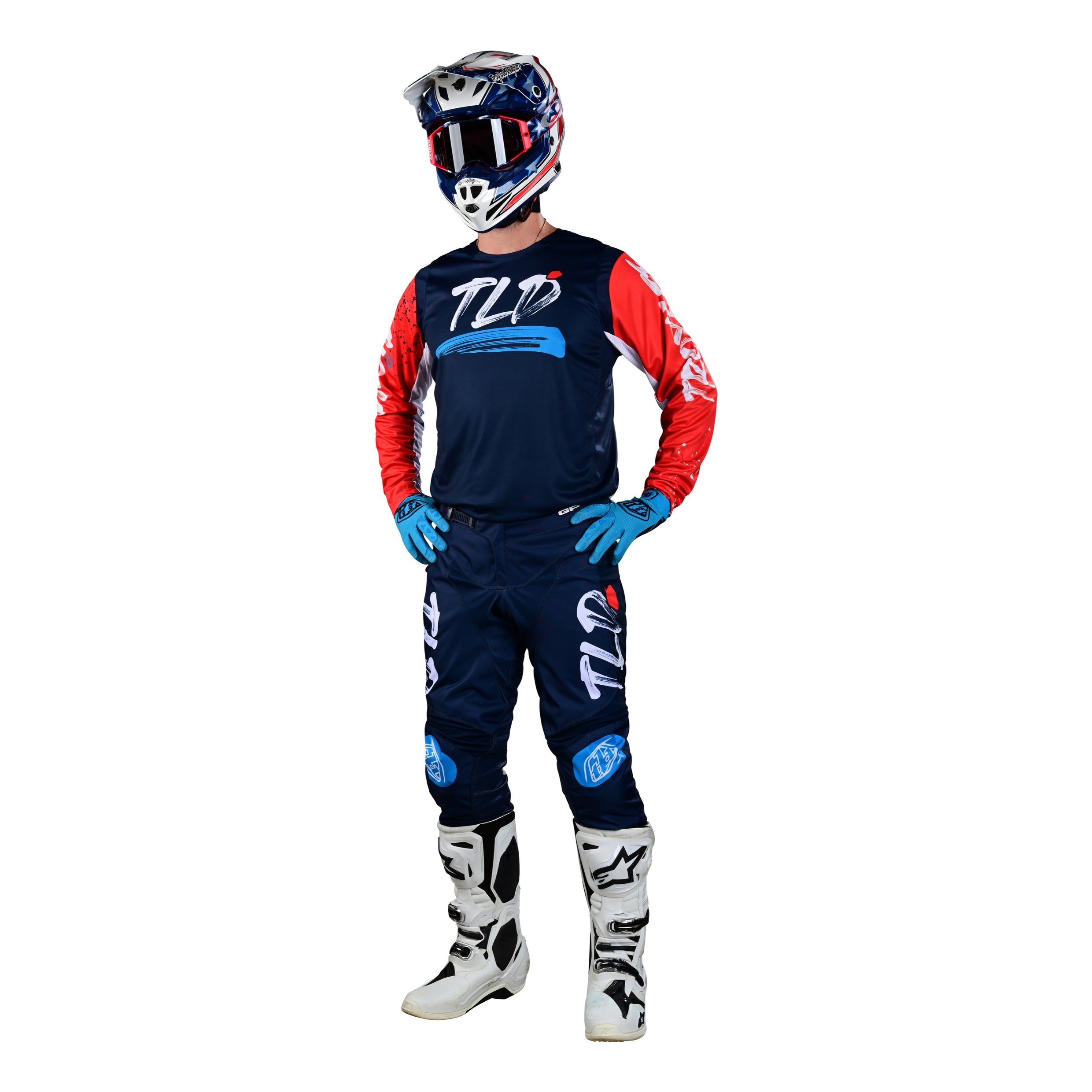 YOUTH GP PRO PANT PARTICAL NAVY / ORANGE