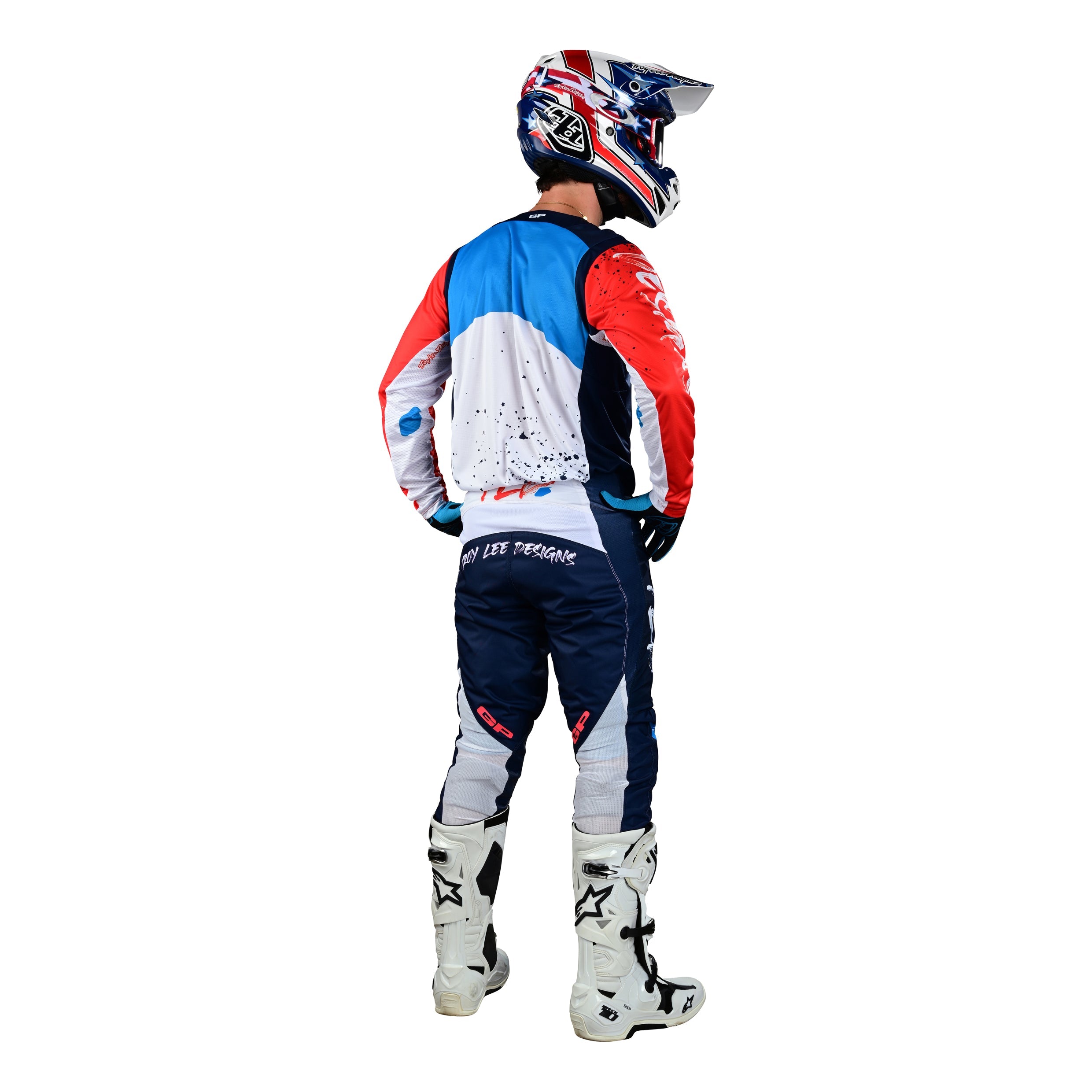 YOUTH GP PRO PANT PARTICAL NAVY / ORANGE