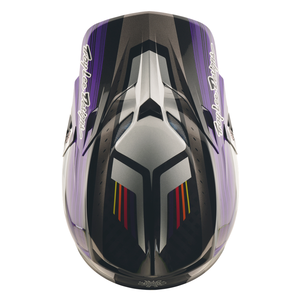 SE5 ECE CARBON HELMET STRIPES BLACK / PURPLE