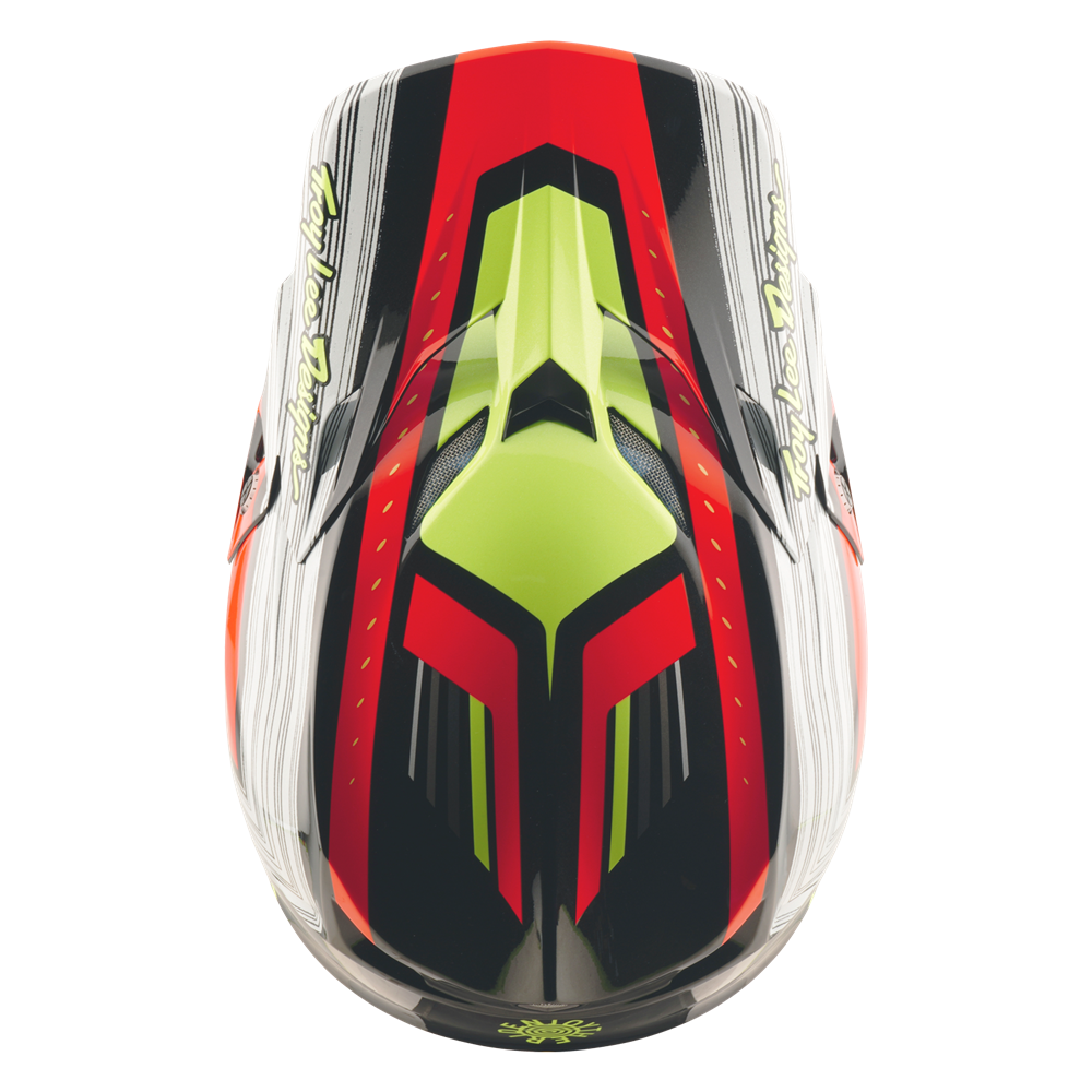 SE5 ECE COMPOSITE HELMET STRIPES BLACK / INFRA RED