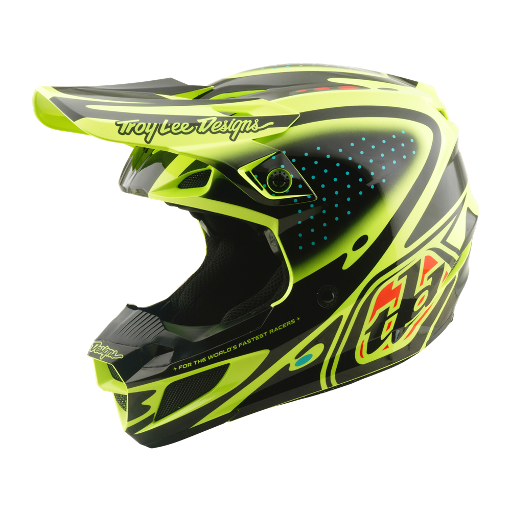 SE5 POLYCARBONATE HELMET THE LINE FLO YELLOW