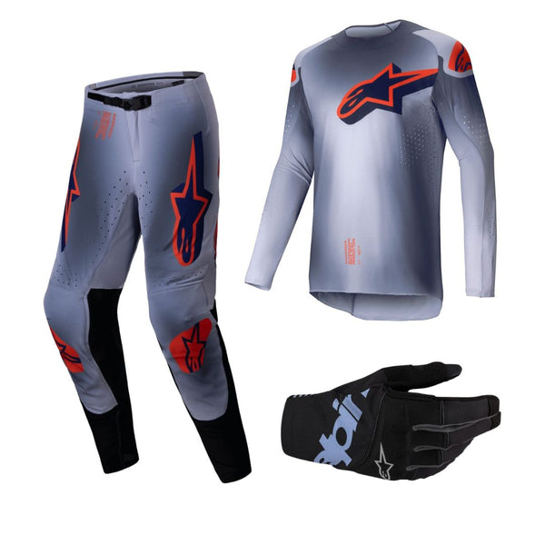 Alpinestars Supertech Lipan Combo - Gray/Orange Fluo