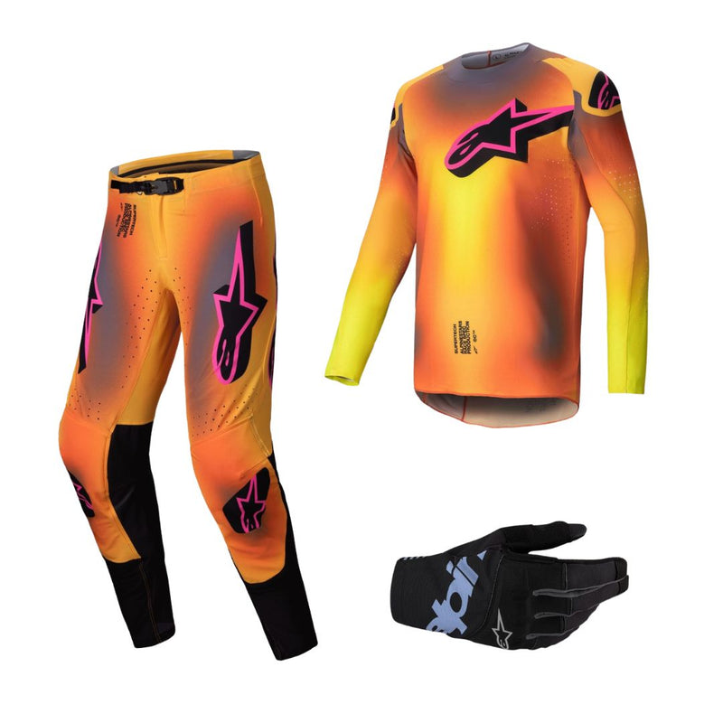 Alpinestars Supertech Lipan Combo - Yellow/Pink