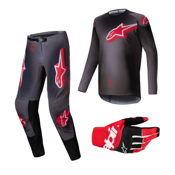 Alpinestars Supertech Lipan Combo - Smoke/Bright Red