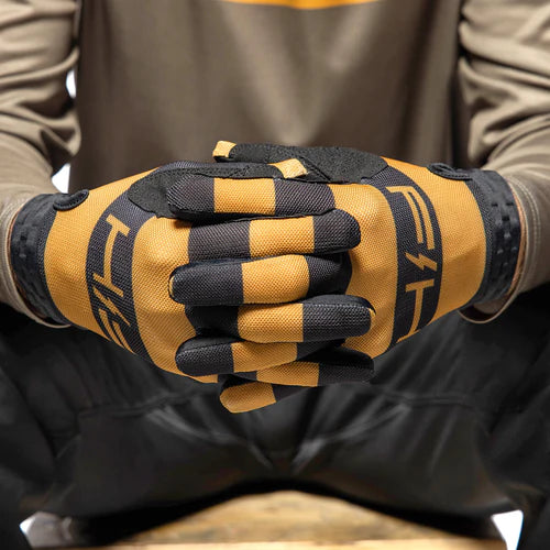 Vapor Ray Gloves - Vintage Gold/Black