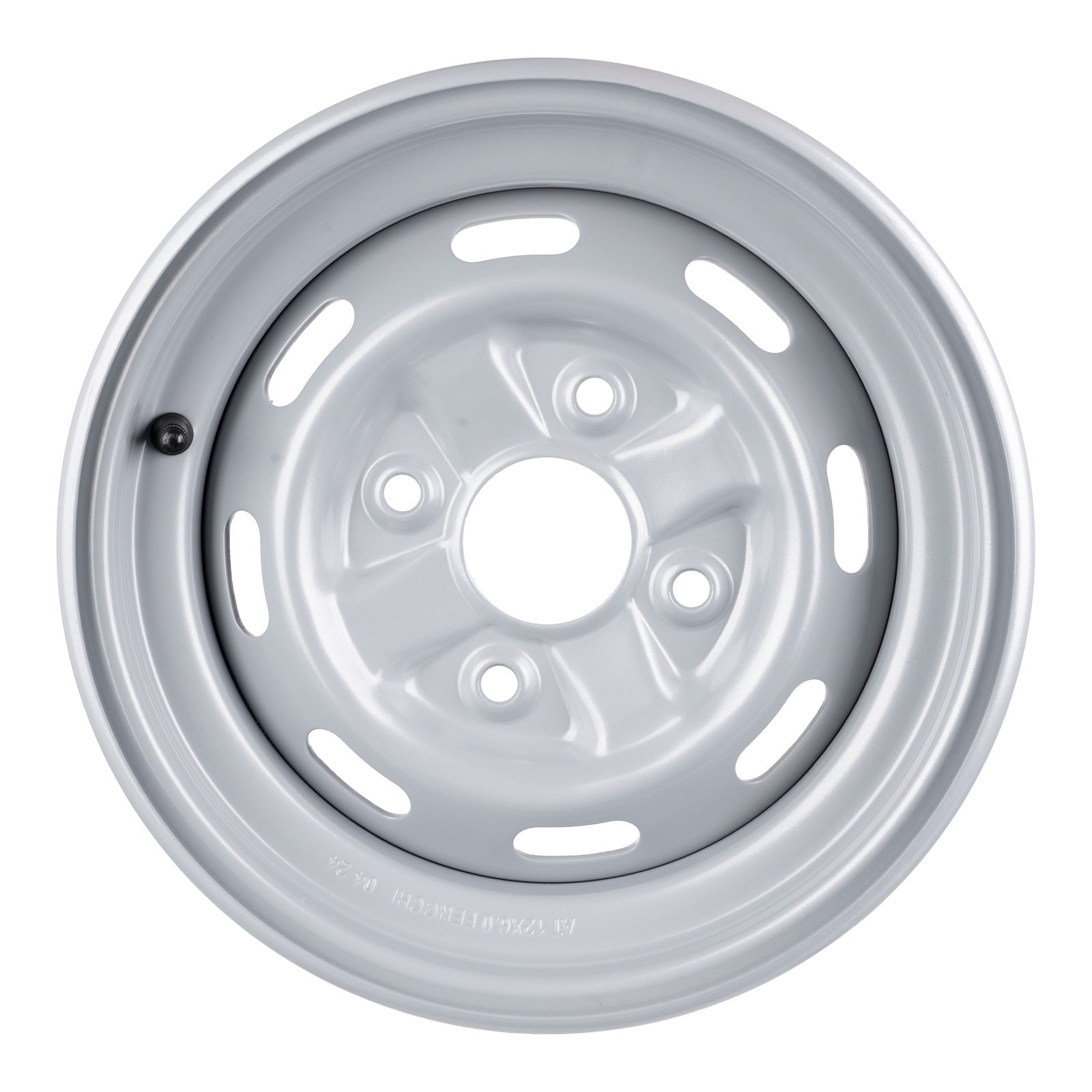Whites ATV/UTV Steel Rim 12x6 Honda Front 4/110 +25 - Silver