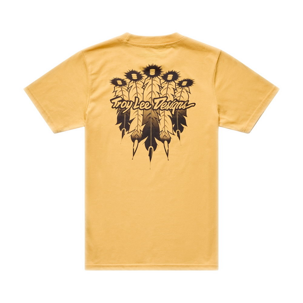 FEATHERS YOUTH SHORT SLEEVE TEE BLEACHED MELON