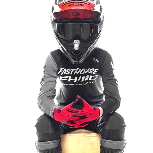 Youth Carbon Method LS Jersey - Black/Grey