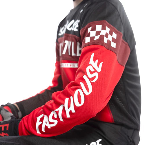 Youth Grindhouse Akin Jersey - Red/Black