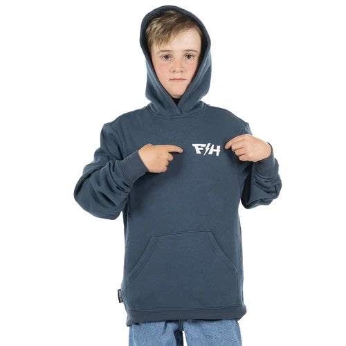 Pillar Youth Hooded Pullover - Indigo