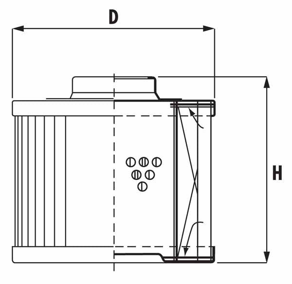 Champion Cartridge Oil Filter dimensions