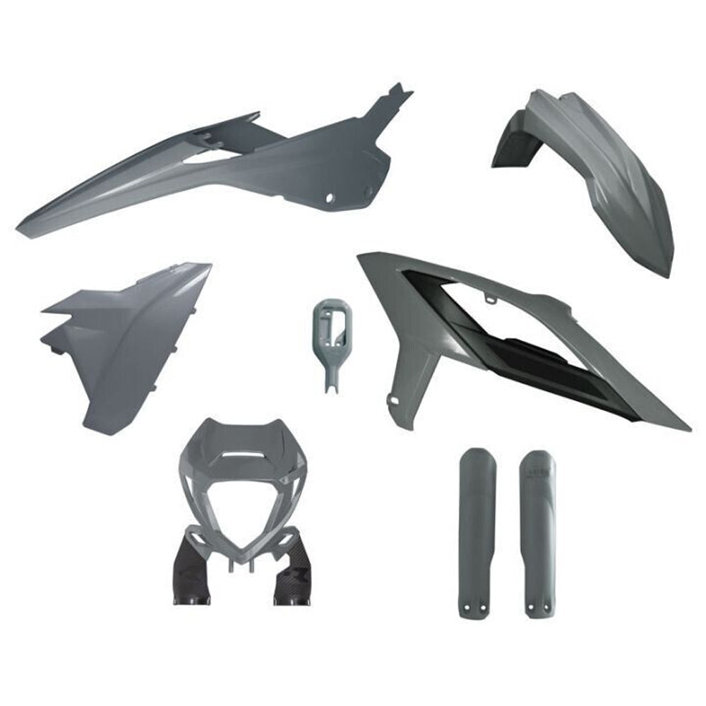 PLASTICS KIT RTECH 6 PIECE QUANTUM GREY BETA 125RR 200RR 250RR 300RR 350RR 390RR 430RR 480RR 23-ON