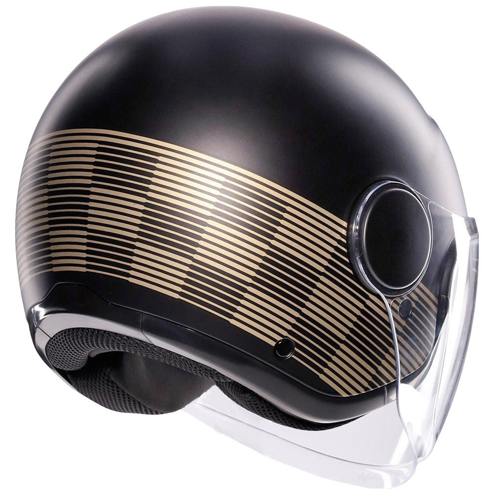 AGV ETERES [PONZA MATT BLACK GOLD] 5