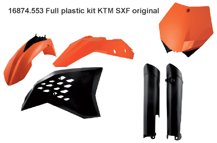 ACERBIS Full plastic kit KTM SXF original - 15702.553