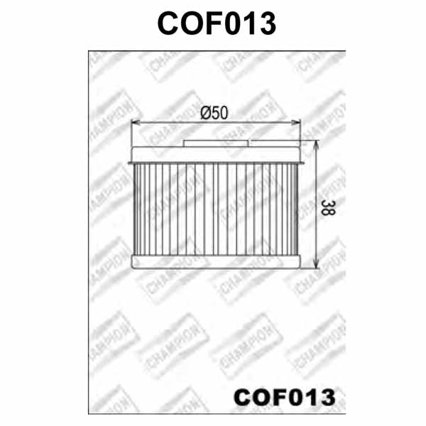 COF013 Champion Oil Filter pic (HF112 and HF113)