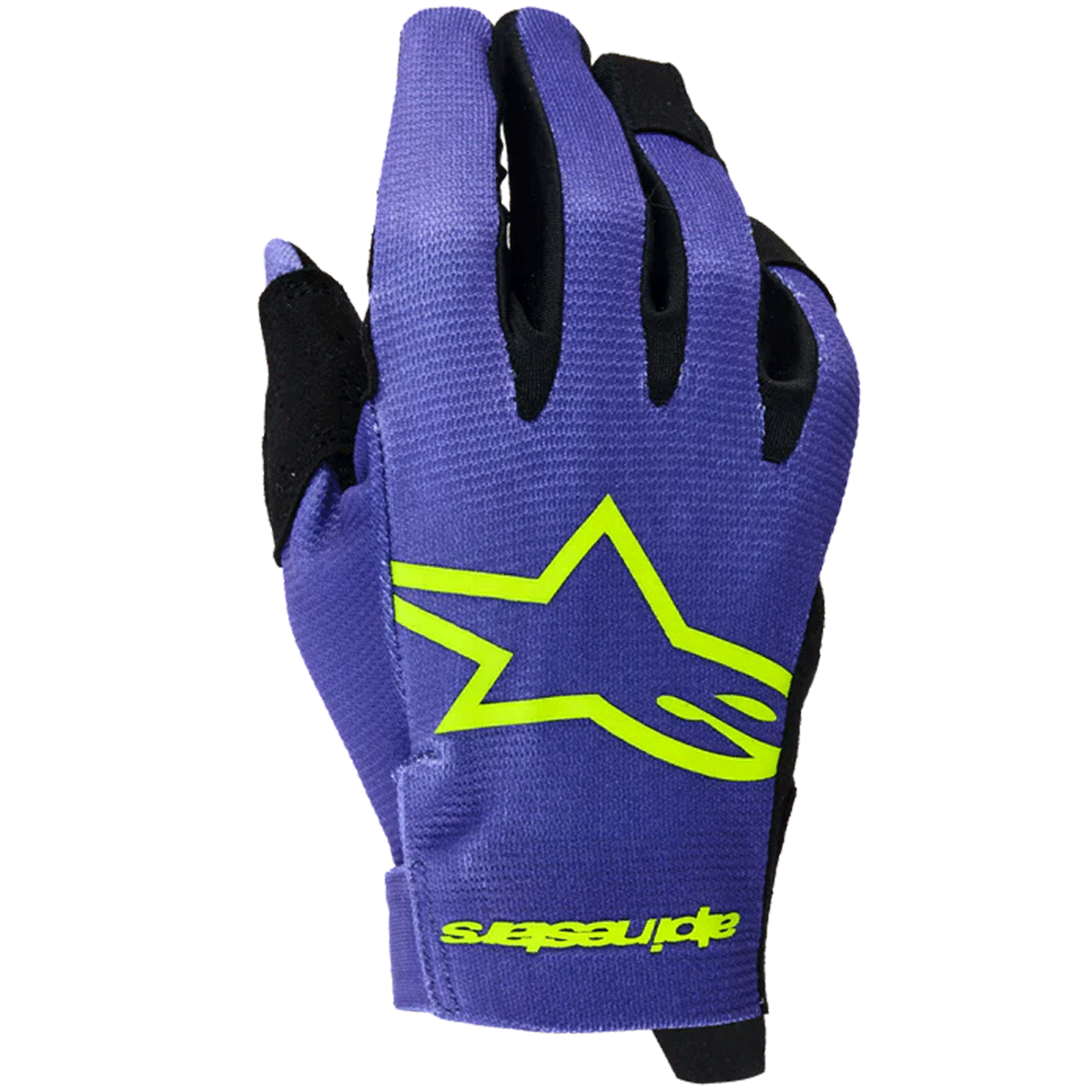 Youth Radar Gloves Purple/Yellow Fluoro