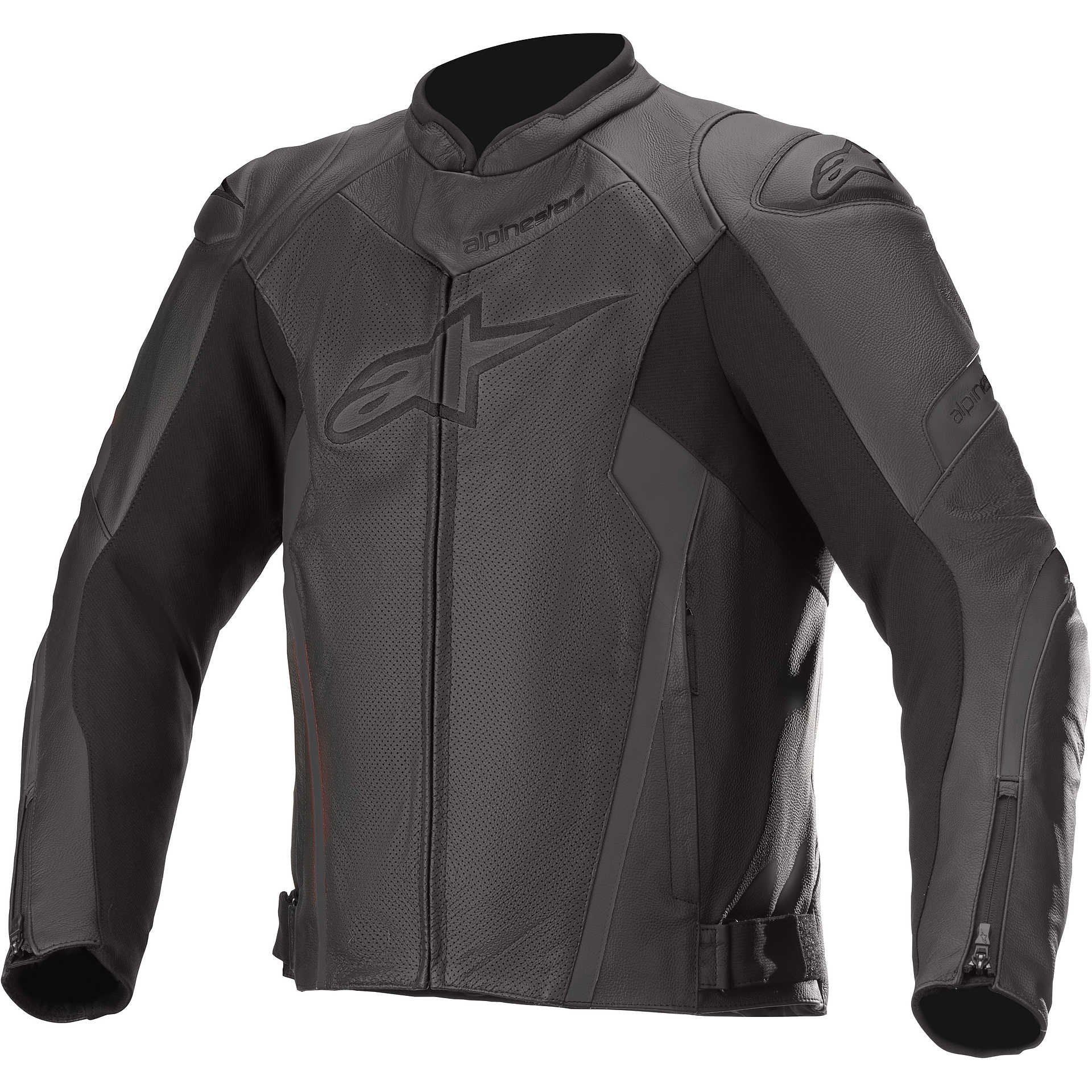 Faster v2 Leather Jacket Black/Black