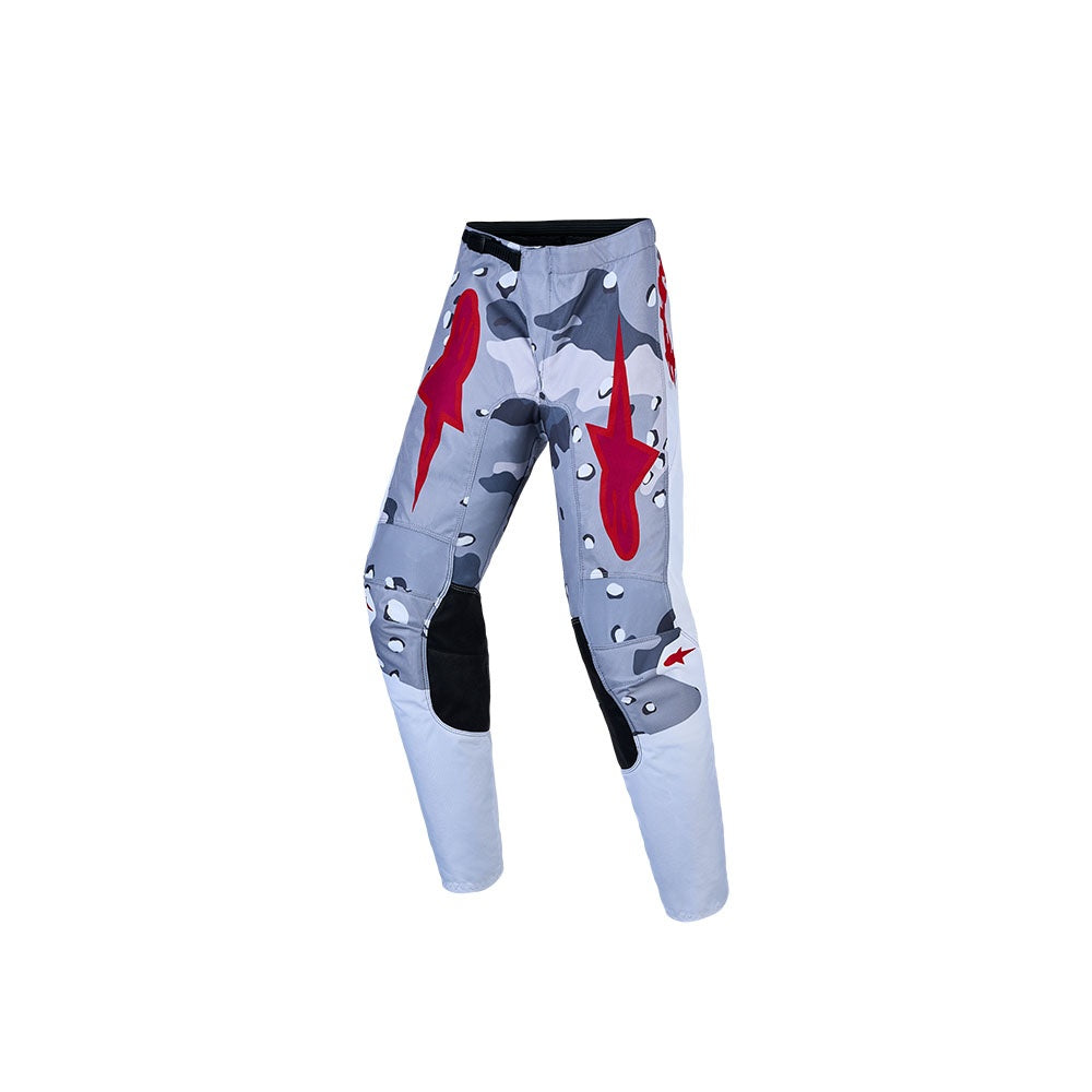 Youth Fluid Lone Pants Camo/White/Fire Red