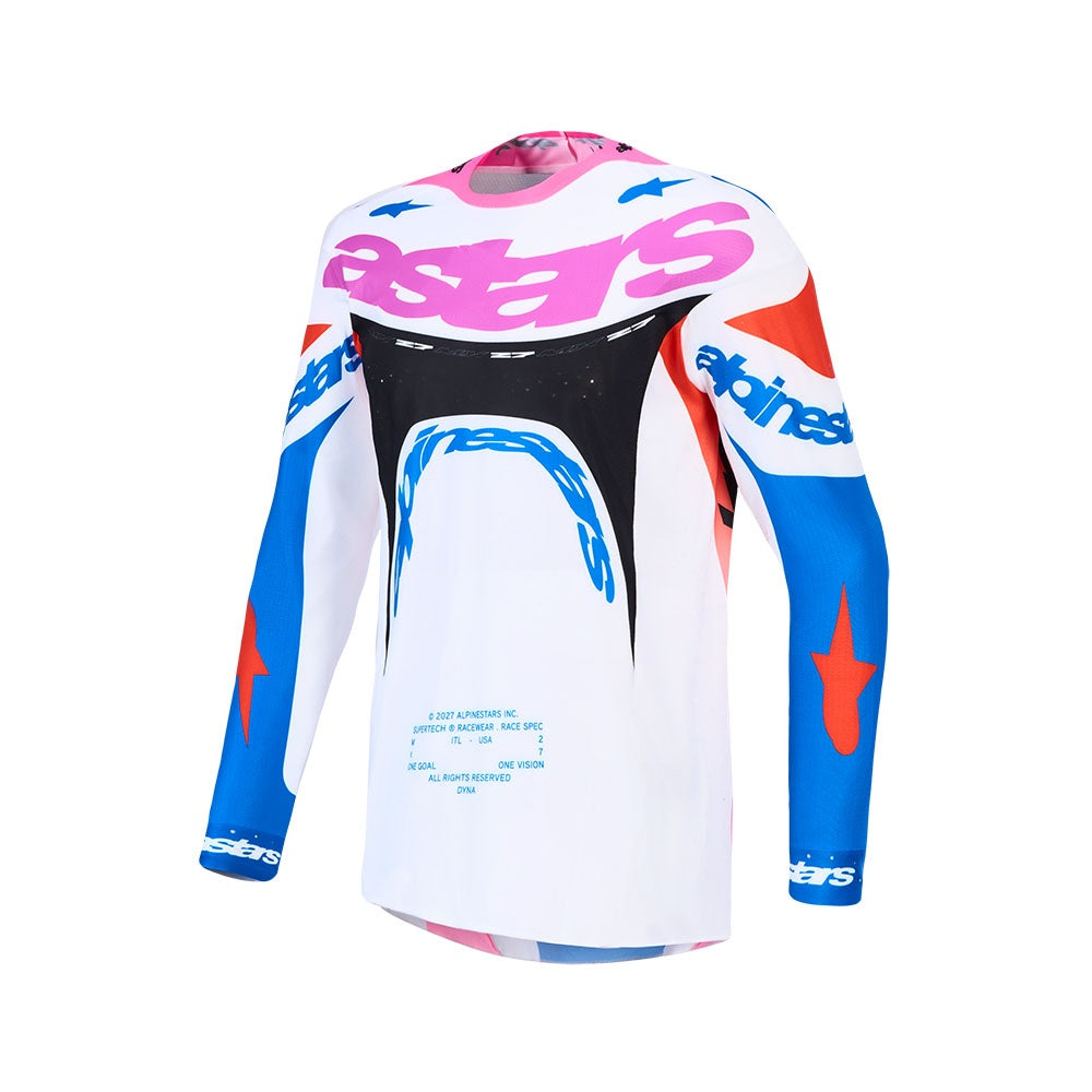 Supertech Dyna Jersey White/Blithe Blue/Black/Purple