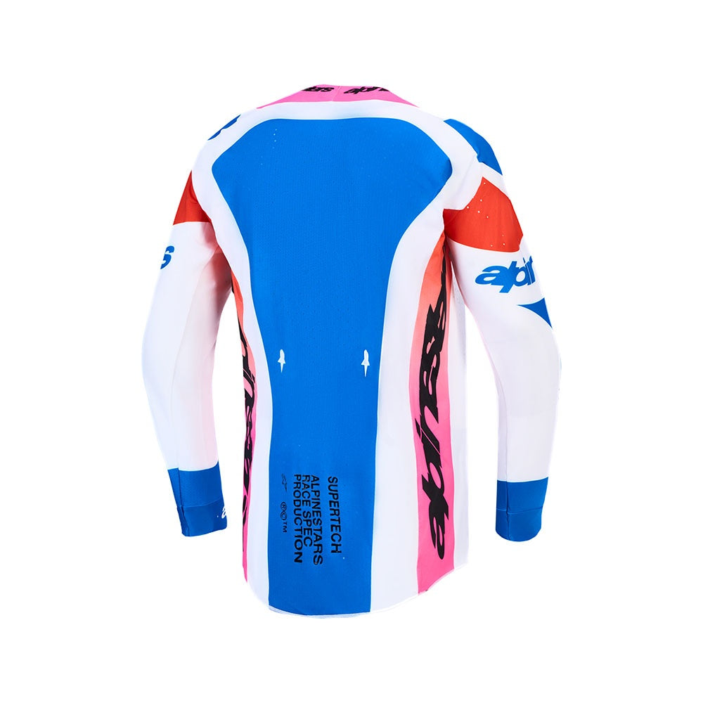 Supertech Dyna Jersey White/Blithe Blue/Black/Purple