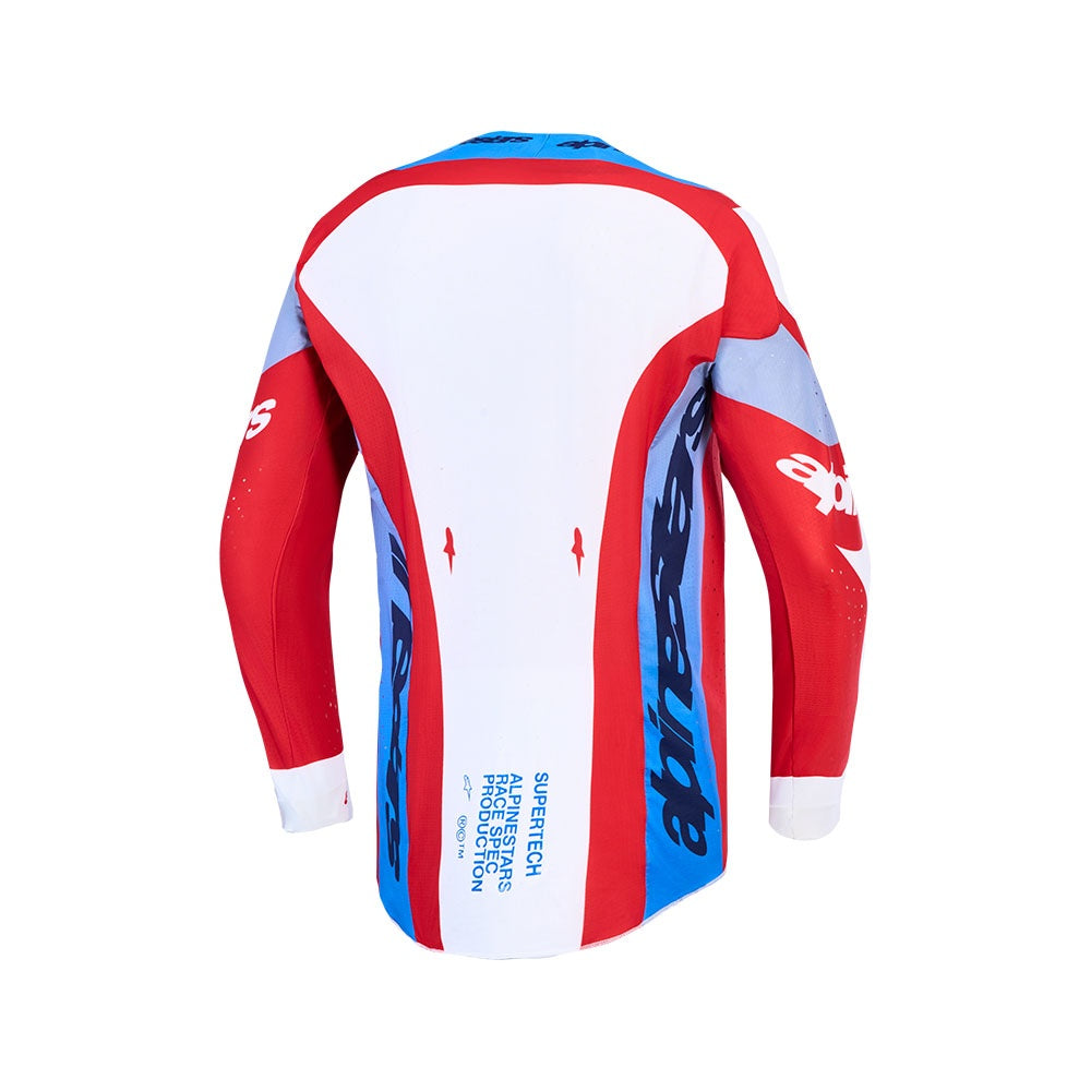Supertech Dyna Jersey Fire Red/White/Navy/Blue