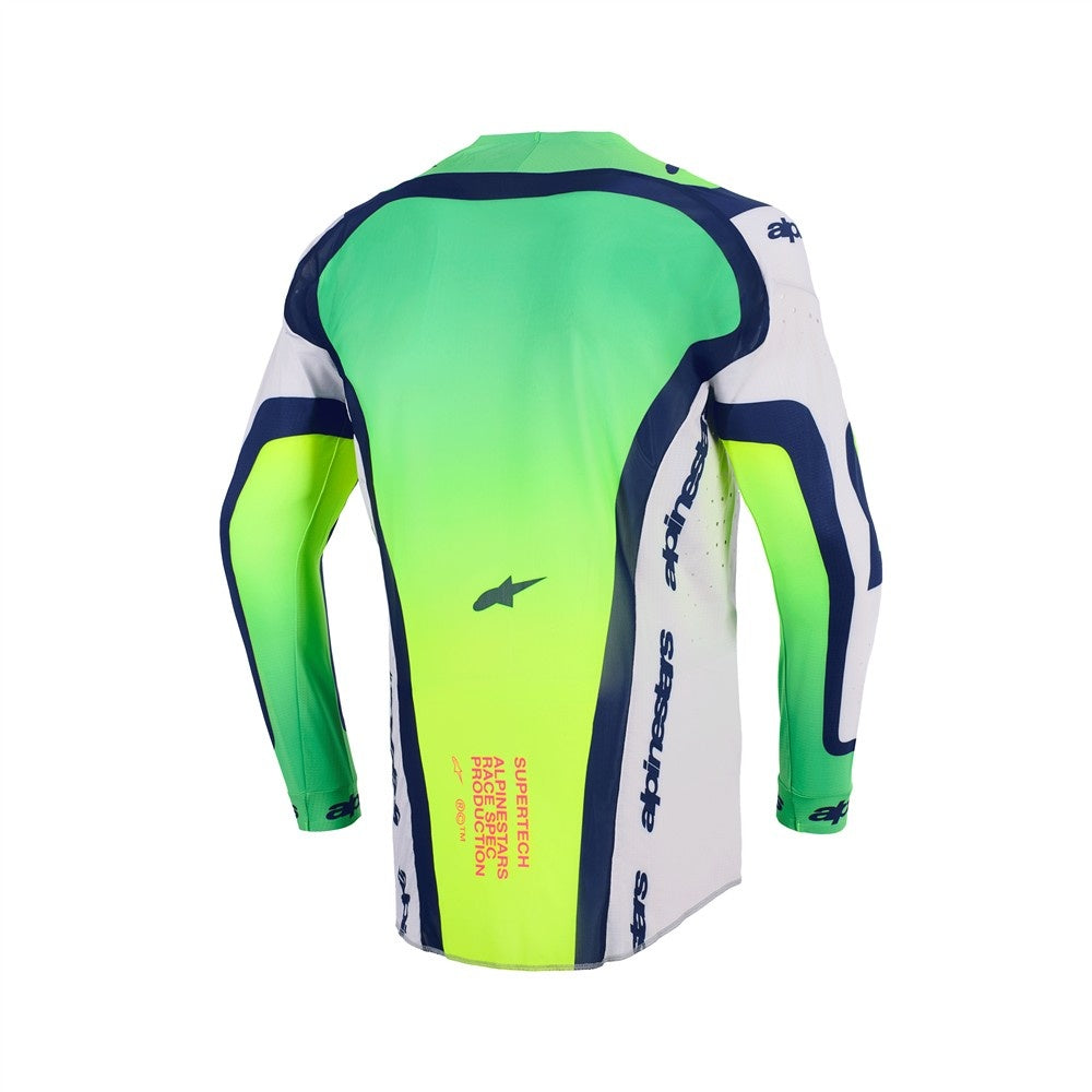 Supertech Vista Jersey - Light Gray/Yellow Fluoro/Blue
