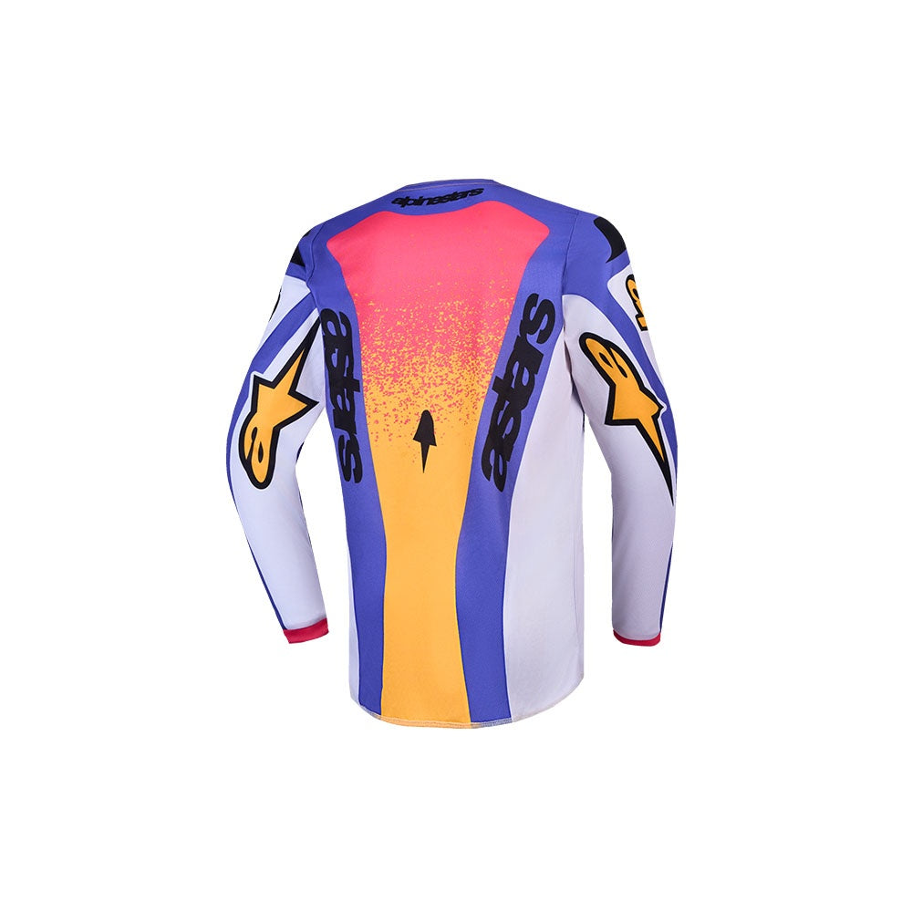 Youth Fluid Drag Jersey Light Lilac/Blue/Iris Gold