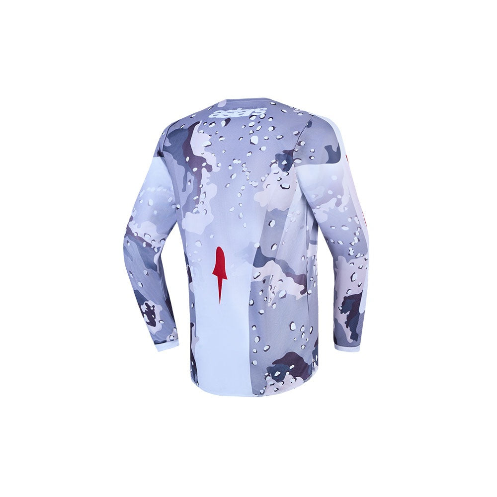 Youth Fluid Lone Jersey Camo/White/Fire Red