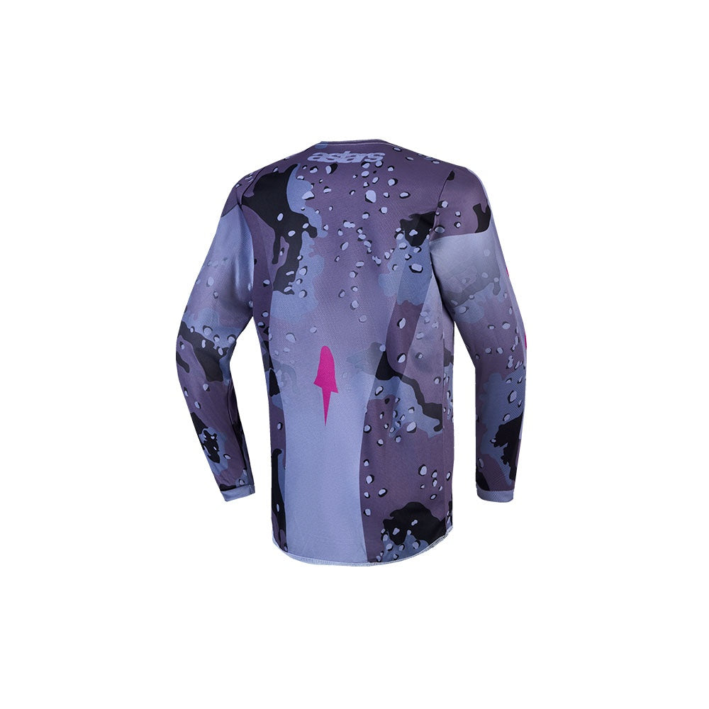Youth Fluid Lone Jersey Gray Camo/Purple