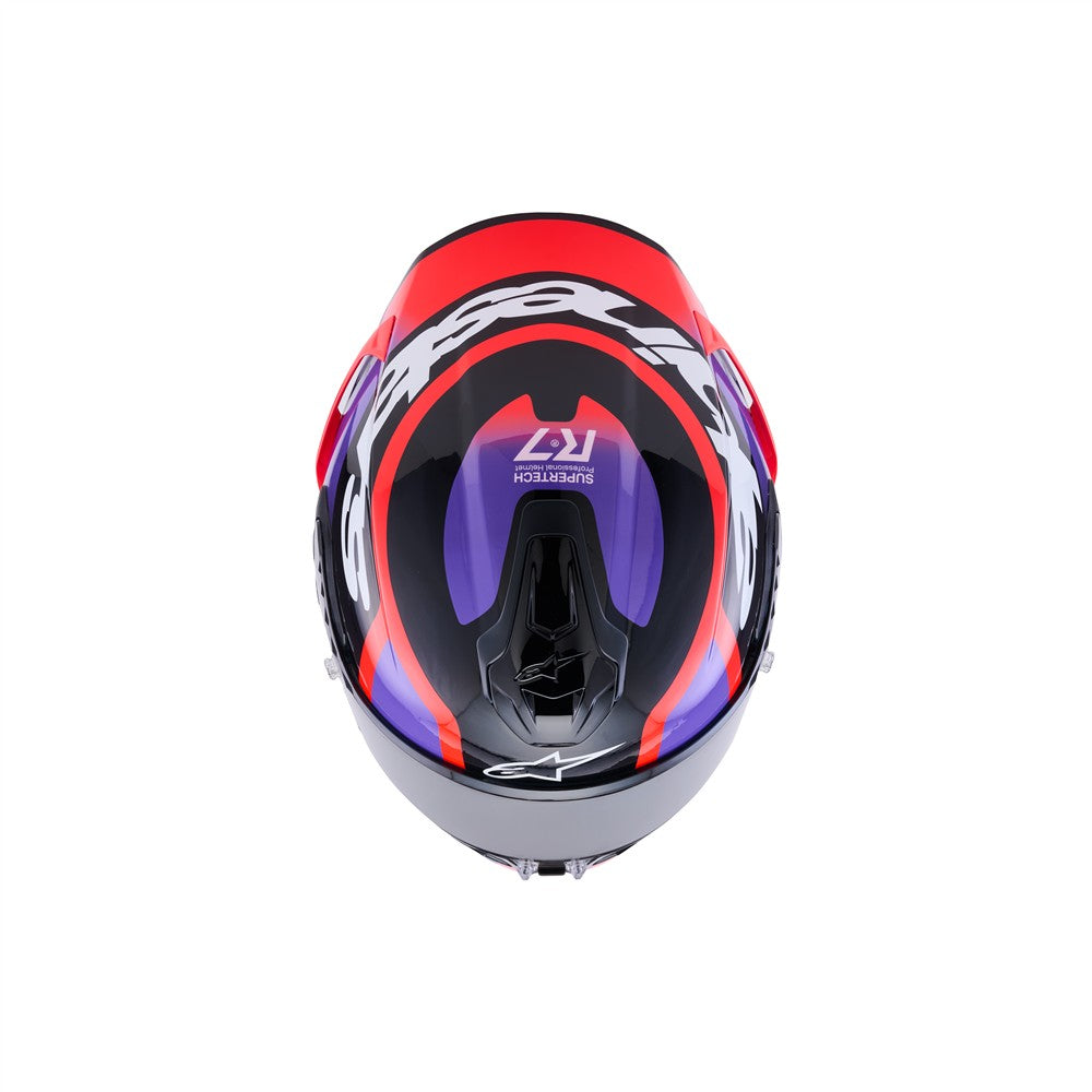 Supertech R7 Helmet Lumen Black/Purple/Red Fluoro/White Gloss