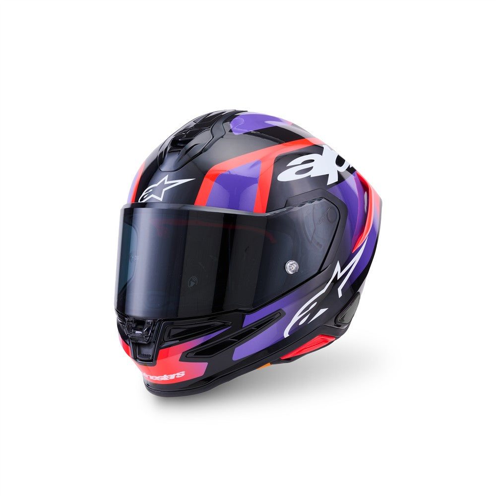 Supertech R7 Helmet Lumen Black/Purple/Red Fluoro/White Gloss