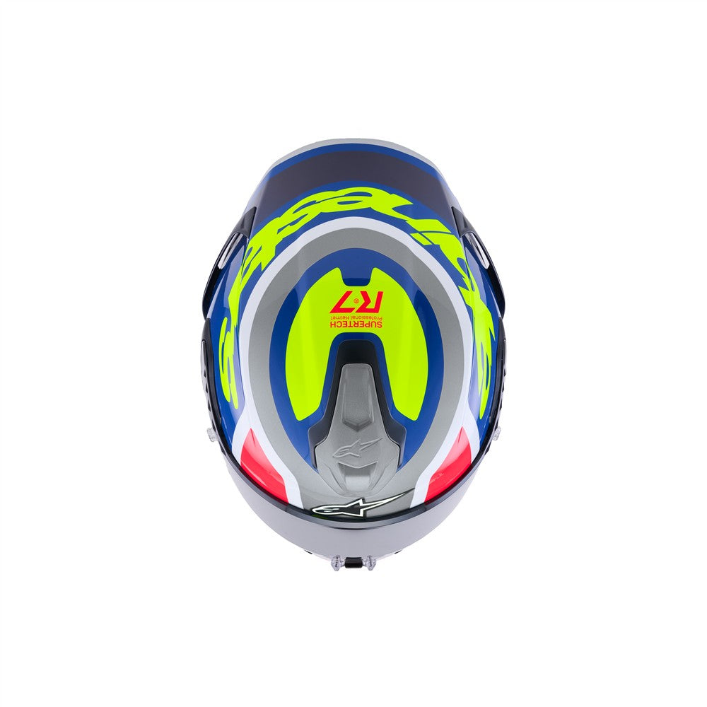 Supertech R7 Helmet Lumen Silver/Blue/Pink/Yellow Fluoro
