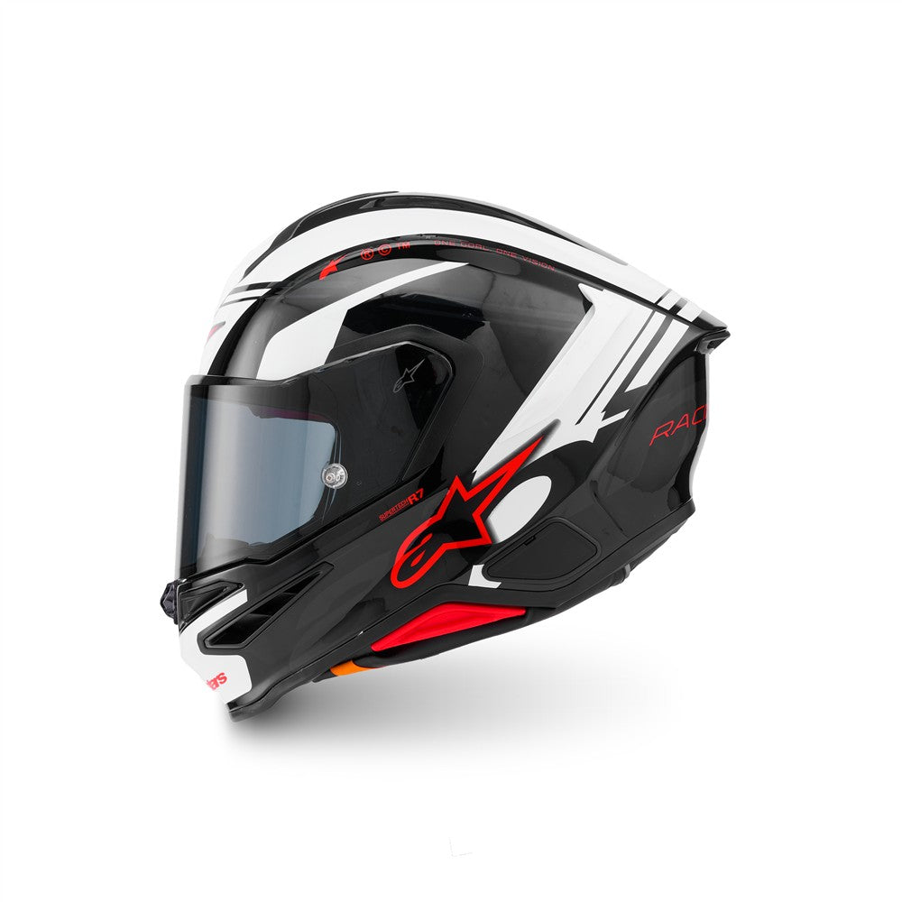 Supertech R7 Helmet A-Core Black/White/Red Gloss
