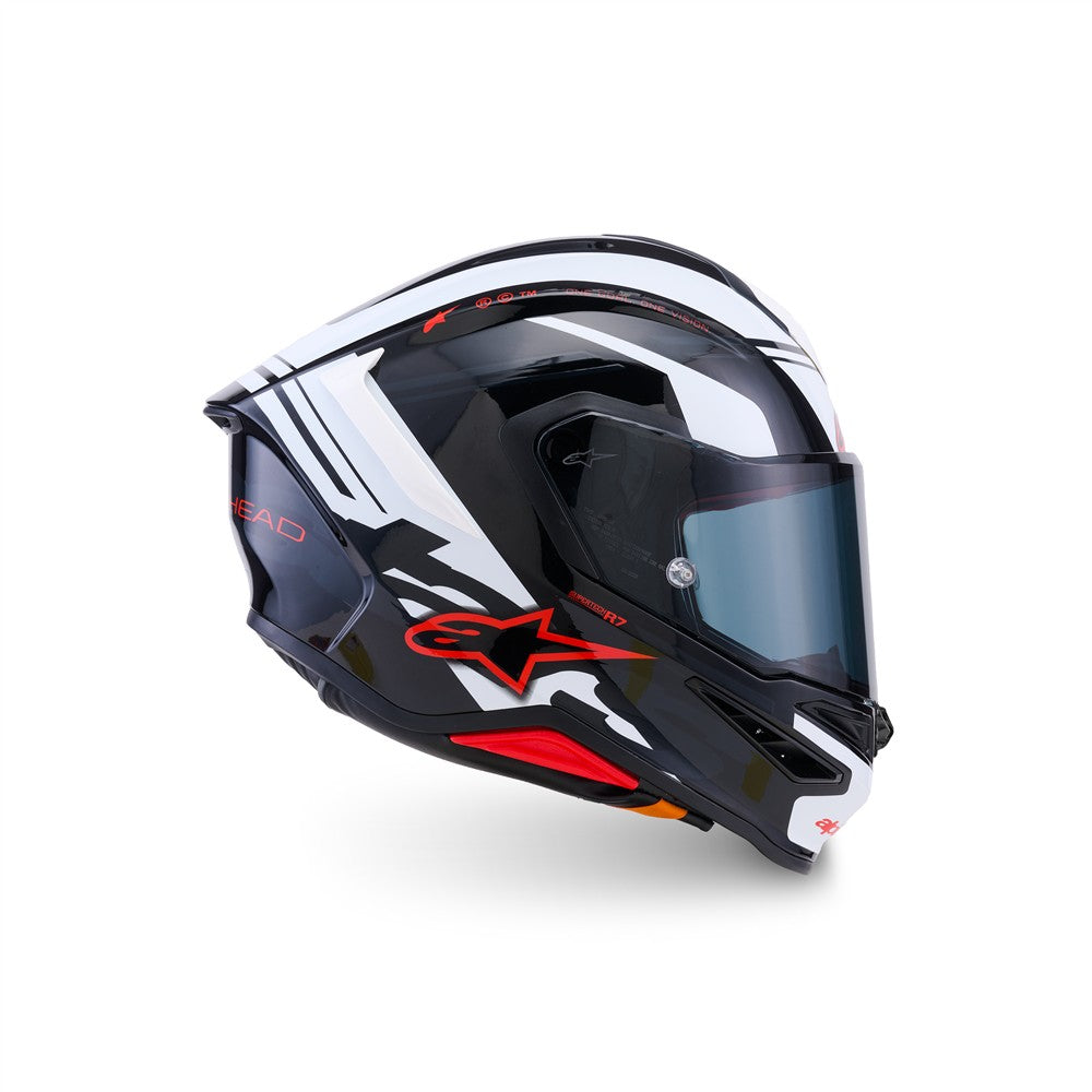 Supertech R7 Helmet A-Core Black/White/Red Gloss