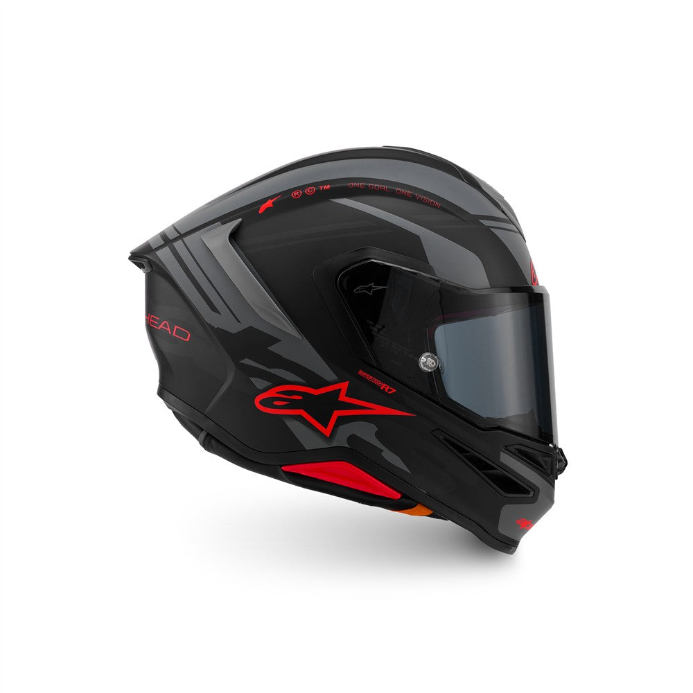 Supertech R7 Helmet A-Core Black/Gray/Red Matte