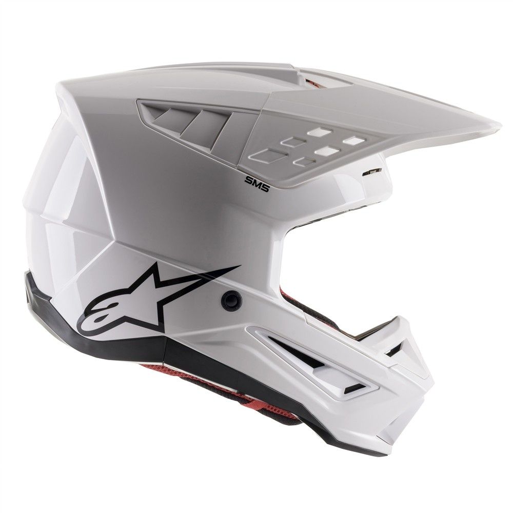 S-M5 Solid Helmet White Gloss