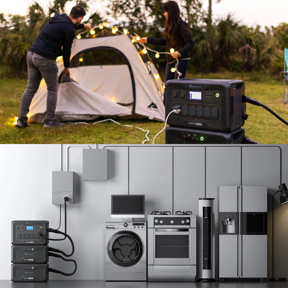BLUETTI AC500 EXPANDABLE HOME & PORTABLE POWER STATION | 5000W (10000W SURGE)