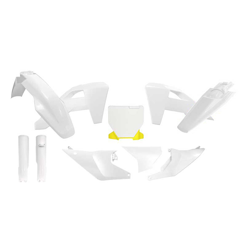 PLASTICS KIT RTECH 7 PIECE WHITE HUSQVARNA TC FC FS FX TX