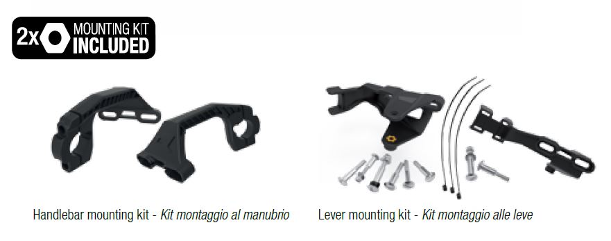 HAND GUARDS RTECH HP3 ENDURO UNIVERSAL FITMENT MOUNTING KIT NOT INCLUDED