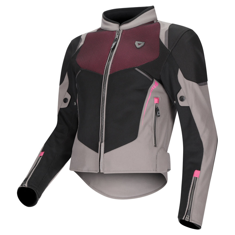 Dririder Air-Ride Pro Womens Jacket Grey Black Pink